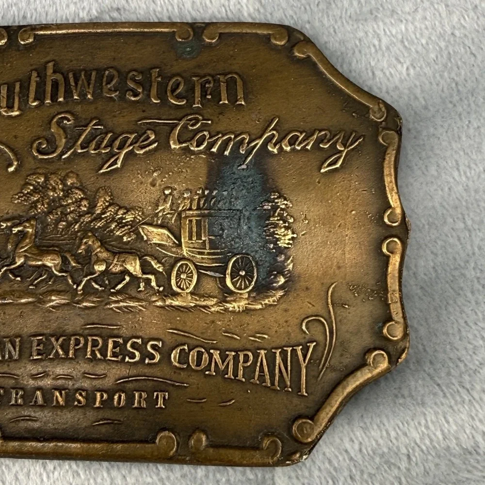 Vintage Belt Buckle‎ Southwestern Stage Company American Express Company